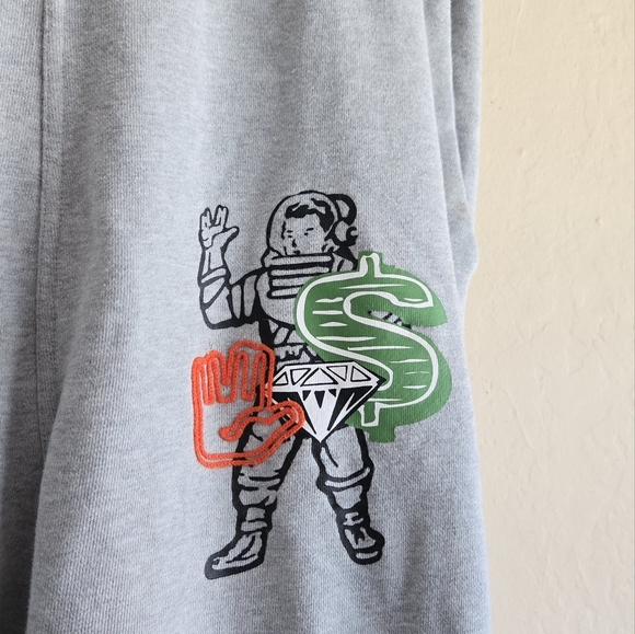 BILLIONAIRE BOYS CLUB MENS PANT BB CYCLE SWEATPANTS Size Large Gray - Picture 3 of 9